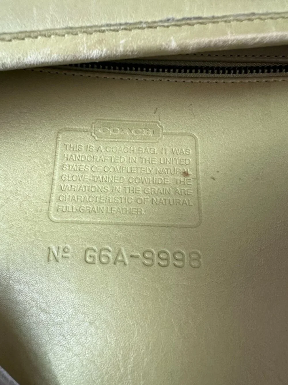 RARE COLOR!! Coach Vintage Medium Framed Pouch 9998 in Lime